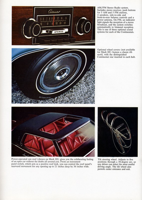 1971 Lincoln Continental Brochure Page 2